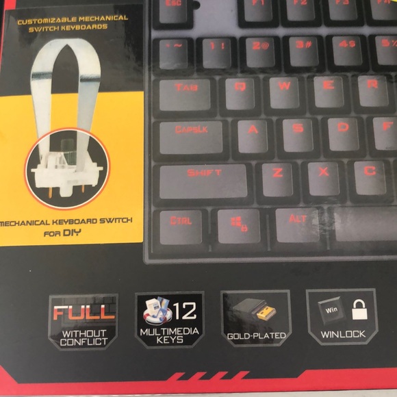 Red Dragon Mechanical Keyboard - Picture 5 of 6